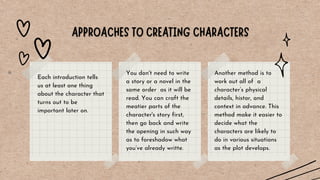 Introducing a Character Creative Writing | PDF