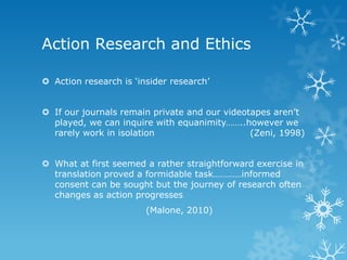 Introducing action research | PPTX