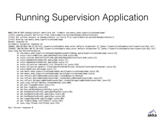 Running Supervision Application
 
