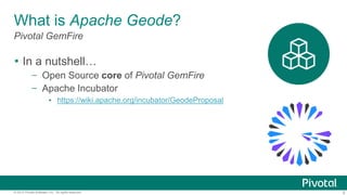 Fire Geode Introducing Apache Geode and Spring Data GemFire | PPTX