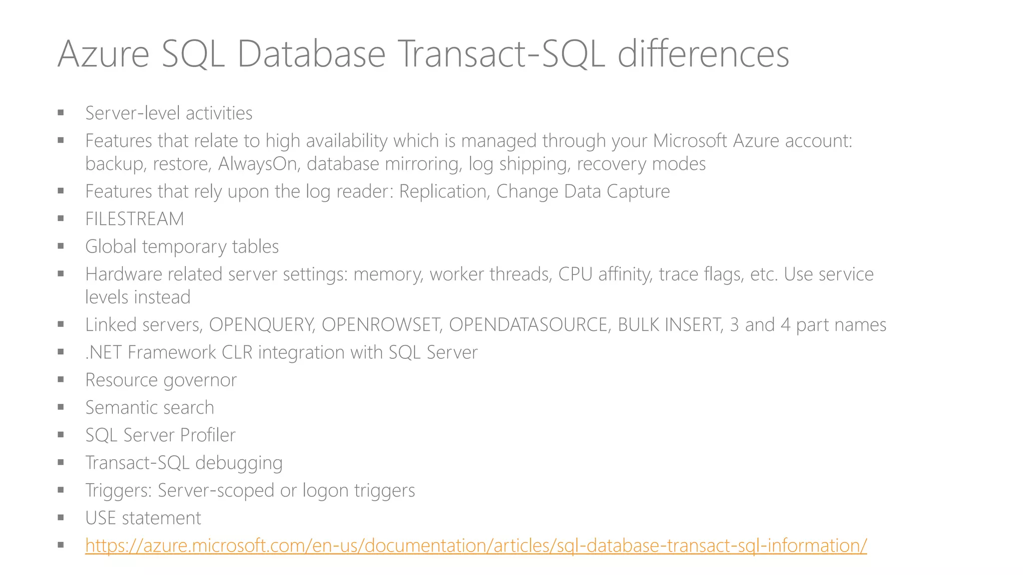 Introducing Azure SQL Database | PPTX | Cloud Computing | Internet