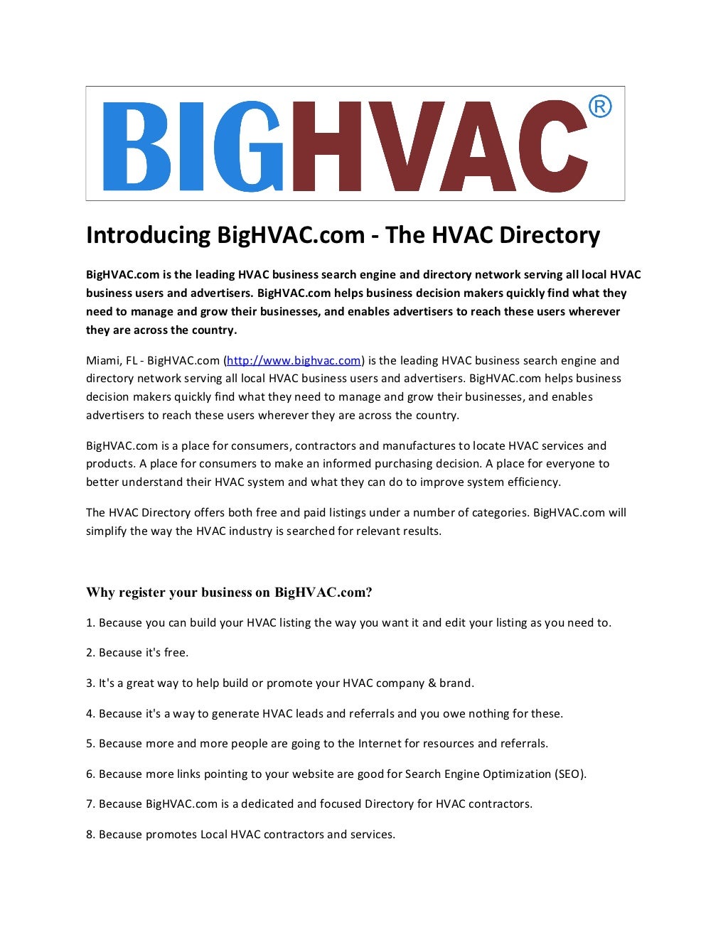 Introducing The HVAC Directory