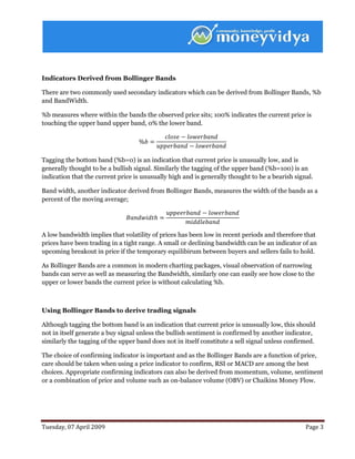 Introducing Bollinger Bands