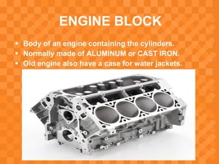 presentation on Introducing components of ic engine (automobile engine ...