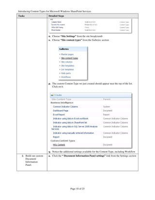 Introducing Content Types Microsoft Windows Share Point Services