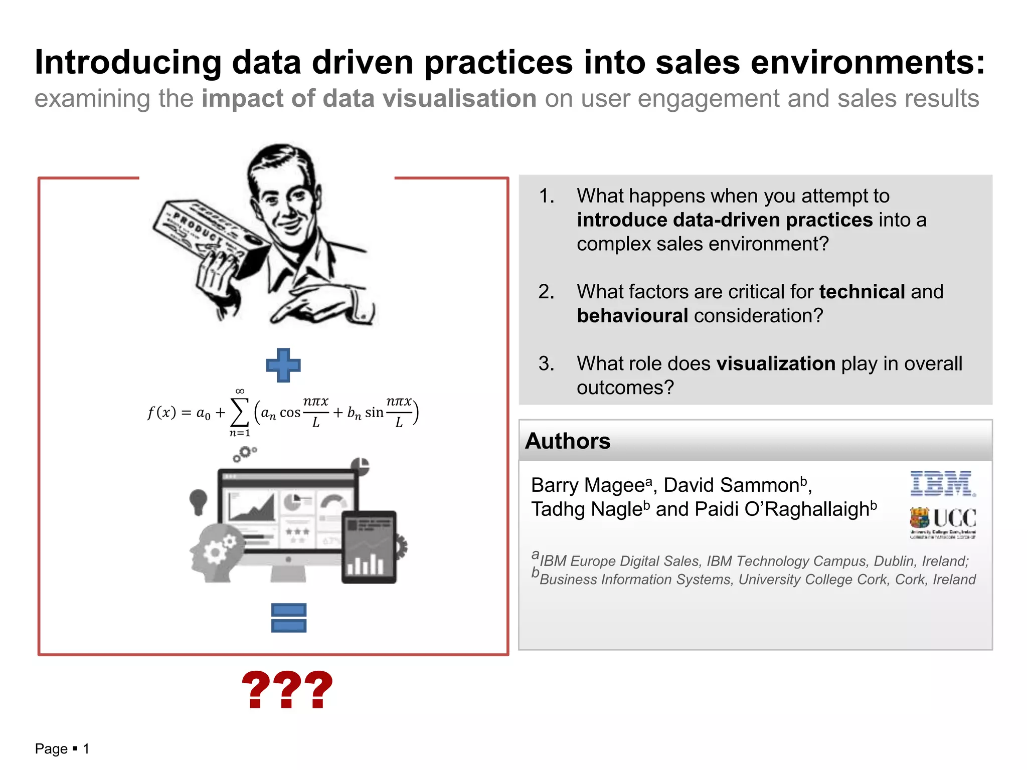 Introducing data driven practices into sales environments | PPTX ...