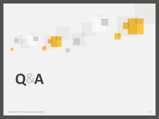 &	
  Q	
   A	
  
Copyright	
  ©	
  2014	
  Symantec	
  Corpora/on	
   31	
  
 