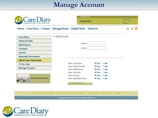 Manage Account

 