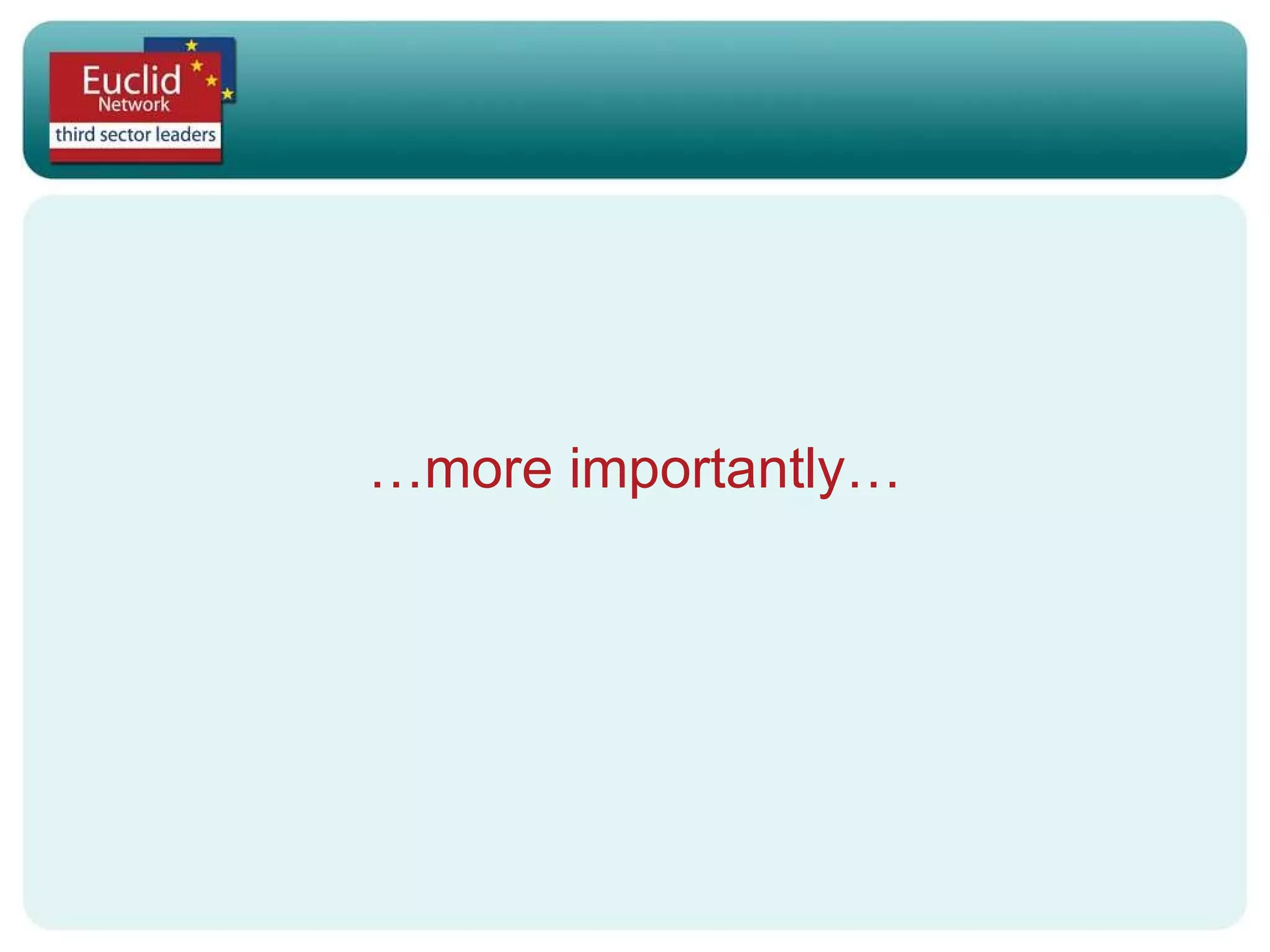 … more importantly… 