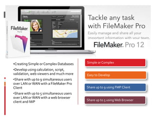 Introducing file maker pro 12 | PPT