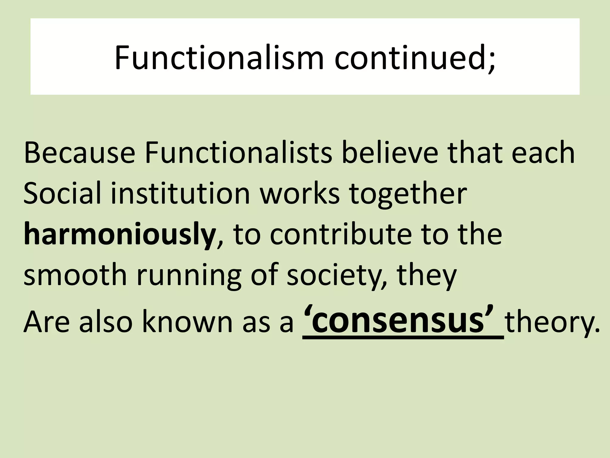 Introduction to FUNCTIONALISM | PPTX