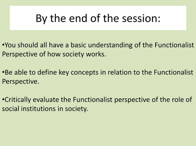 Introduction to FUNCTIONALISM | PPTX