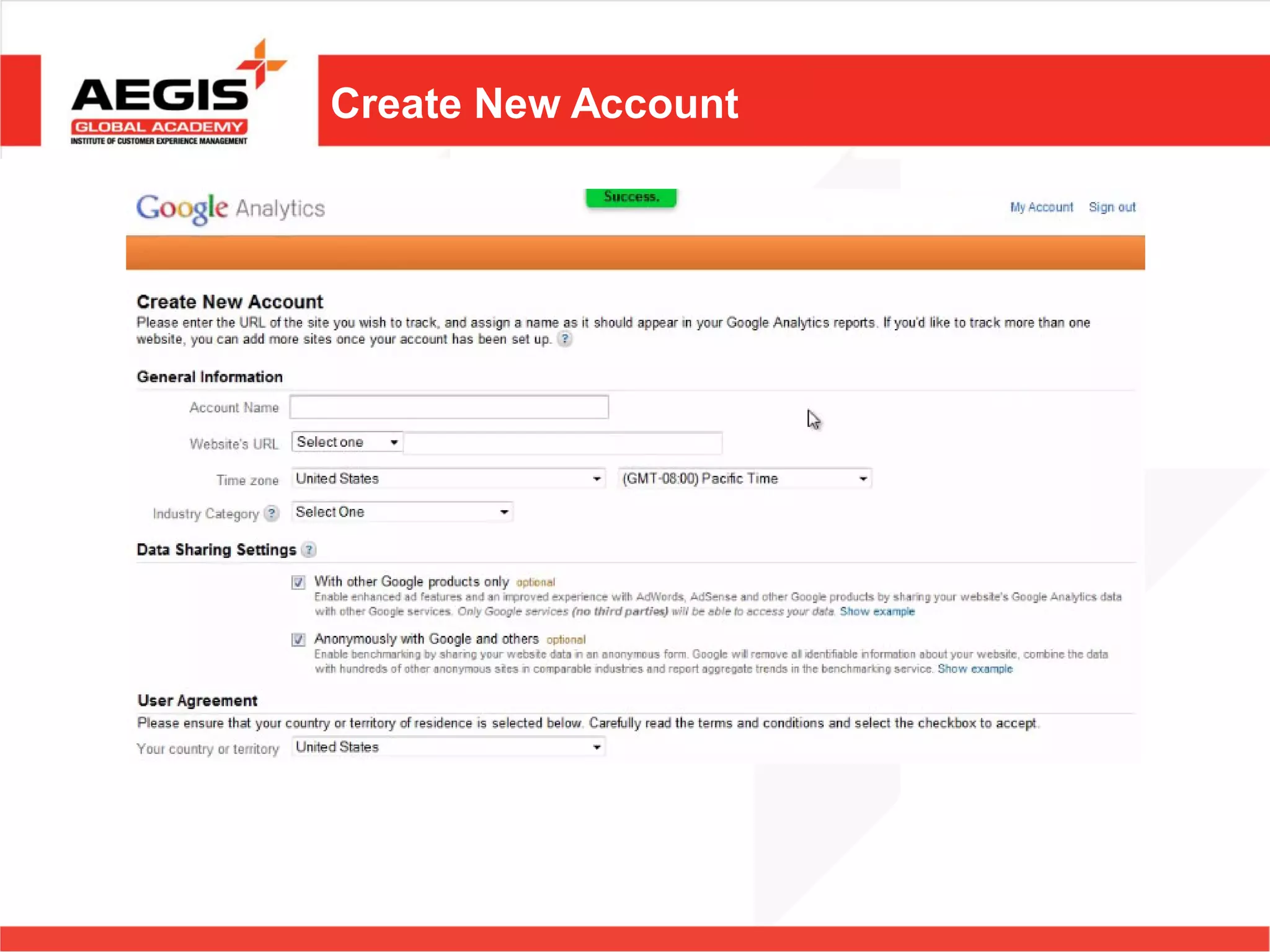 Create New Account
 