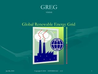 Global Renewable Energy Grid GREG vision 20% 