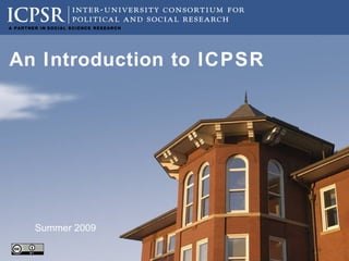 An ICPSR workshopA Hands-On Guide to Using ICPSR Resources 