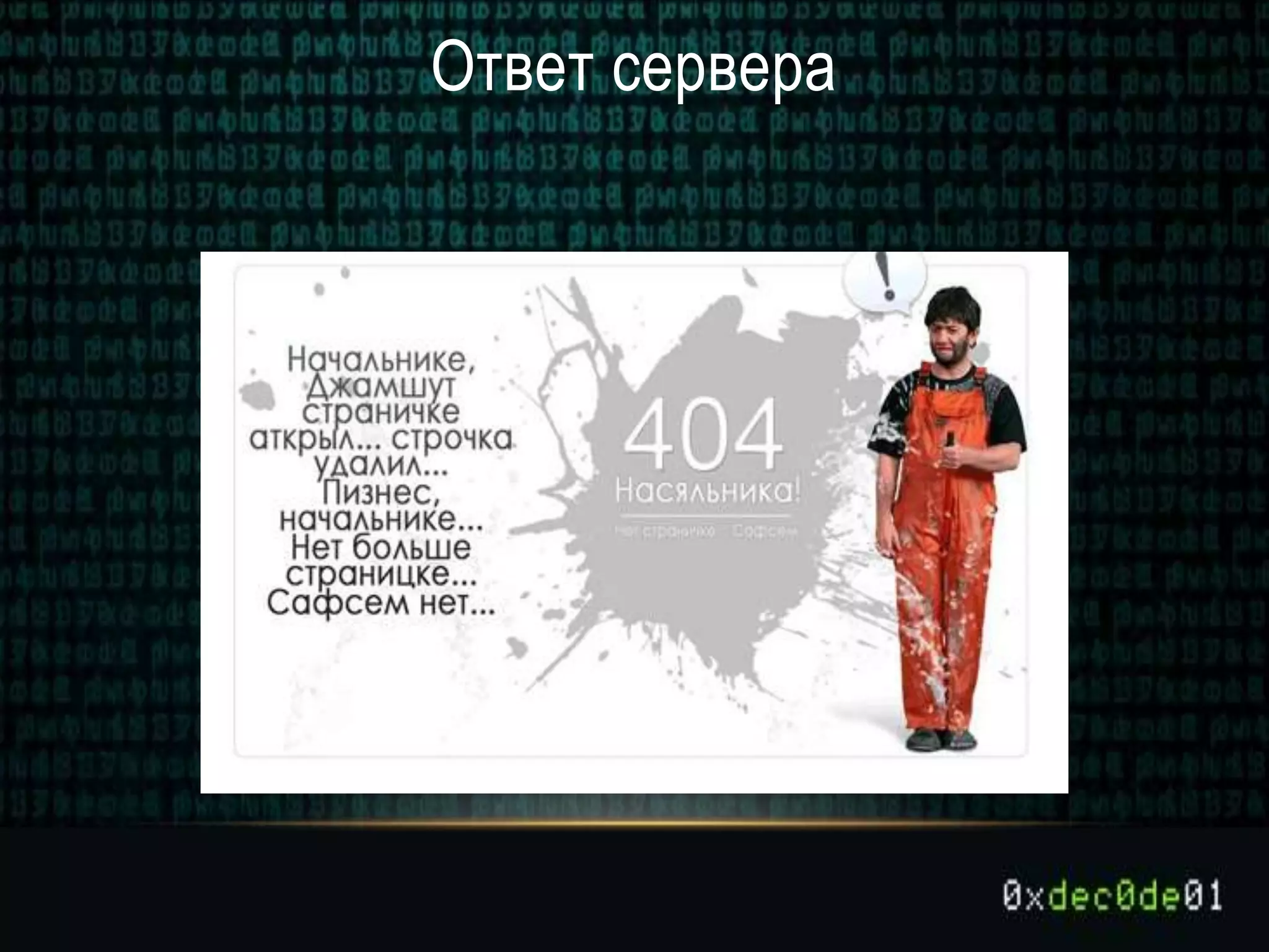 Ответ сервера
 