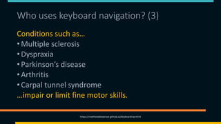 Introduction to Keyboard Navigation and Accessibility | PPTX