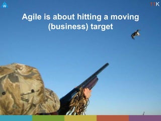 Agile is about hitting a moving
(business) target
11K
 