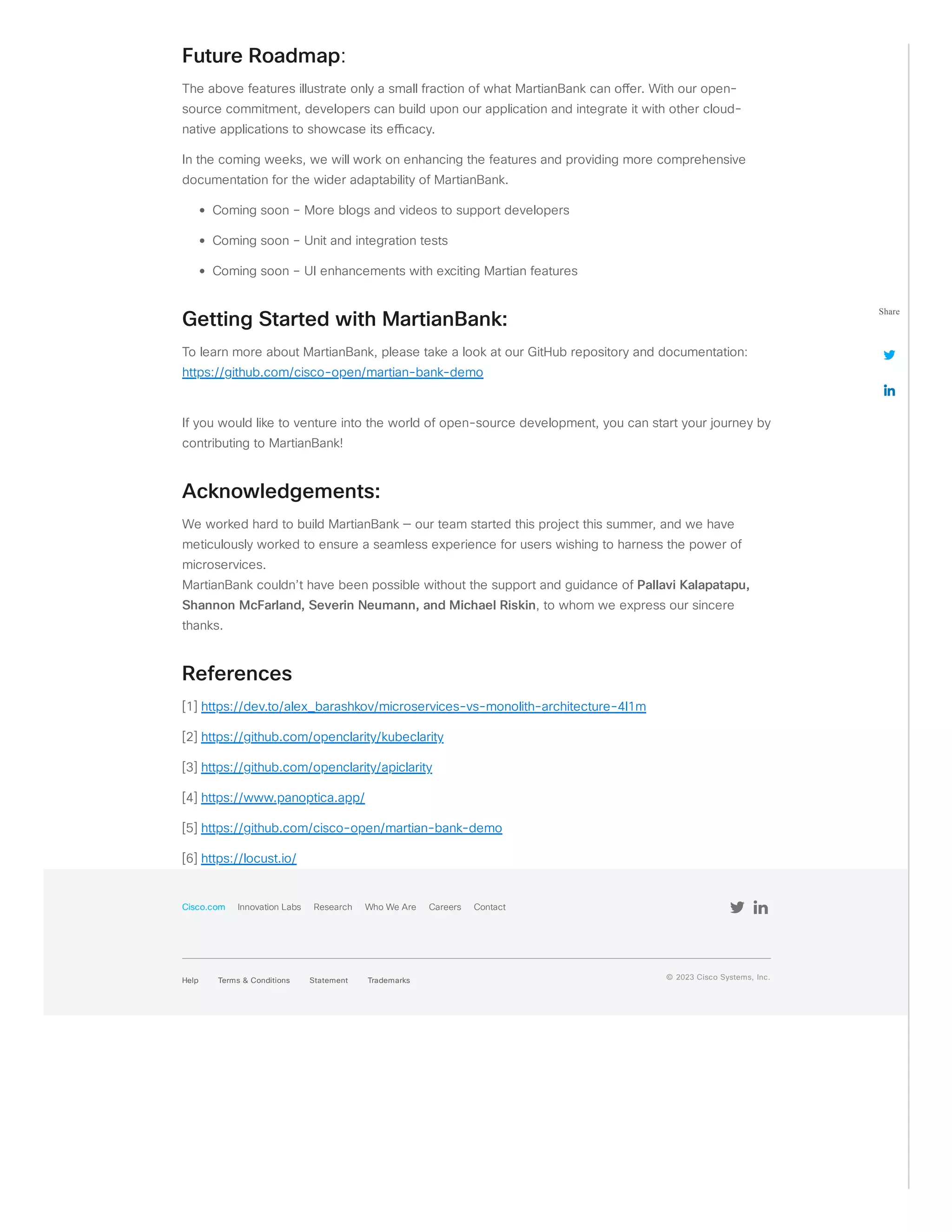 Introducing MartianBank a microservice demo application for cloud