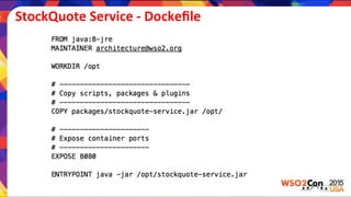 StockQuote	
  Service	
  -­‐	
  Dockeﬁle	
  
 
