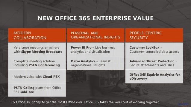 Introducing Microsoft Office 365 E5