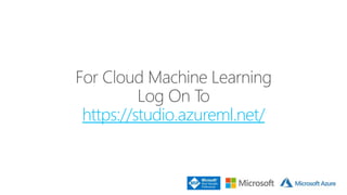 Ml.NET and Azure ML Studio | PPTX