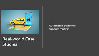 Real-world Case
Studies
Automated customer
support routing
 