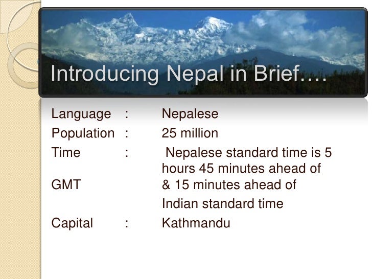 Introducing Nepal In Brief