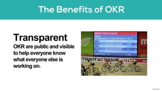 Transparent
OKR are public and visible
to help everyone know
what everyone else is
working on.
©AdaptiveX
 