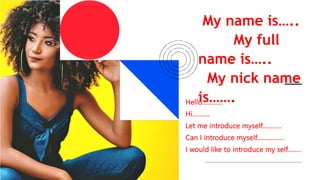 PPT of Introducing oneself and others | PPTX