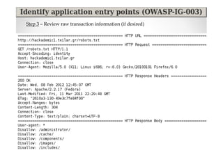 Step 3 – Review raw transaction information (if desired)
 