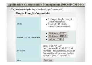 HTML content analysis: Single line JavaScript Comments (//)
 
