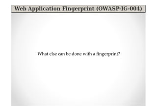 What else can be done with a fingerprint?
 