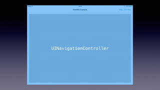 UINavigationController
 