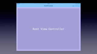 Root View Controller
 