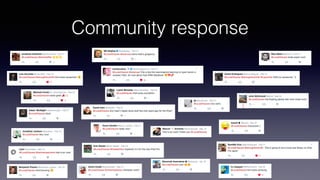 Community response
 