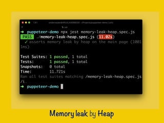 Memory leak by Heap
 