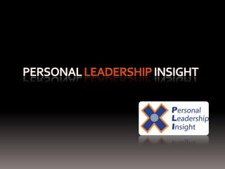 Personal leadership insight 