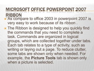 Powerpoint 2007 Ribbon Tutorial Introducing power point 2007 | PPSX