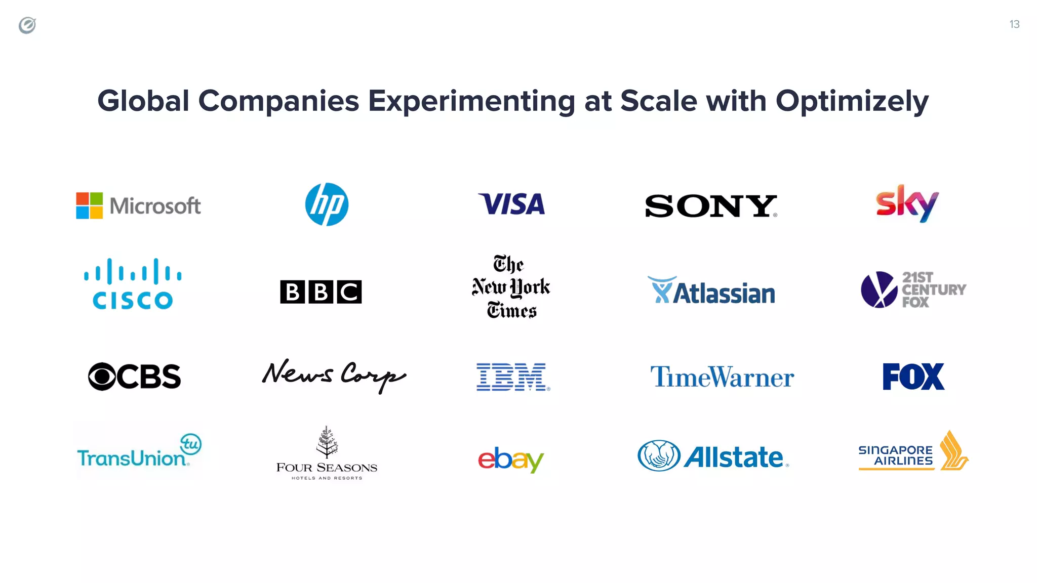 13 Global Companies Experimenting at Scale with Optimizely 