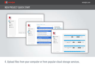 mindjet.com
NEW PROJECT QUICK START
4. Upload files from your computer or from popular cloud storage services.
 