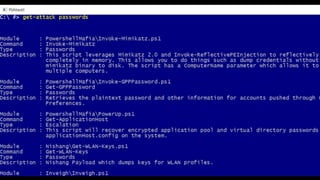 • An attack command search tool
 