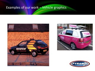 Examples of our work - BlackBerry Examples of our work – Vehicle graphics 