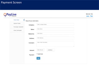 Payment Screen
 