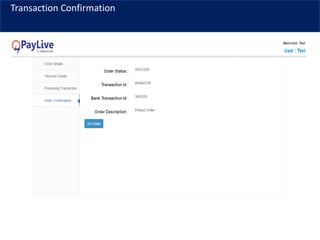 Transaction Confirmation
 