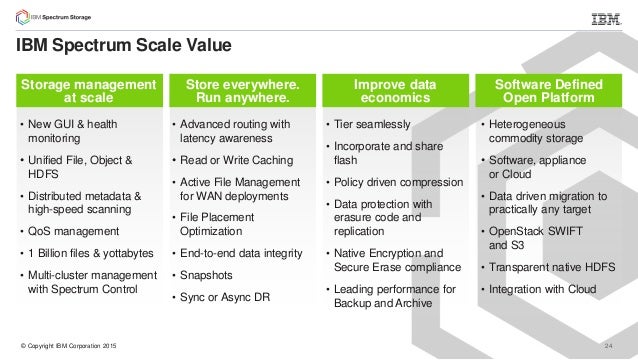 Introducing IBM Spectrum Scale 4.2 and Elastic Storage Server 3.5