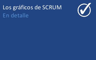 Los gráficos de SCRUM
En detalle
 