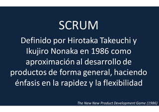 Agile Manifesto
Martin Fowler
UK, 1963
Especialidad en análisis y diseño en POO
UML
Patrones de diseño
Metodologías ágiles: XP
 