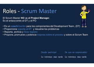 Que hacemos cuando detectamos una desviación? Nos adaptamos
Adaptarse es:
1. Crear un plan para corregir la desviación
2. Cambiar los objetivos afectados
Adaptación
3 pilares
Cuando se detecta una desviación, la respuesta a esta desviación ha de ser la adaptación,
es decir, la adopción de acciones o planes que, o bien ayuden a corregir la desviación, o
bien reconfiguren el objetivo
 