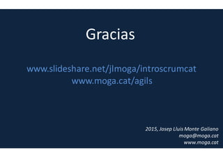 Sprint 0
Preparatoria
Sprint 1
Sprint n
Sprint
planning
2 horas
Retrospectiva
2 horas
Revisión
1 hora 
Sprint
5 dias
Reunión diaria
Reunión con el cliente / Refinamiento
 Aprovación
Release
Actividades de SCRUM
 